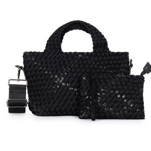 NWOT Haute Shore Mark Noir Woven Mini Tote $140.00